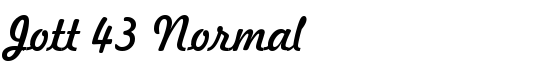Jott 43 Normal - Download Thousands of Free Fonts at FontZone.net