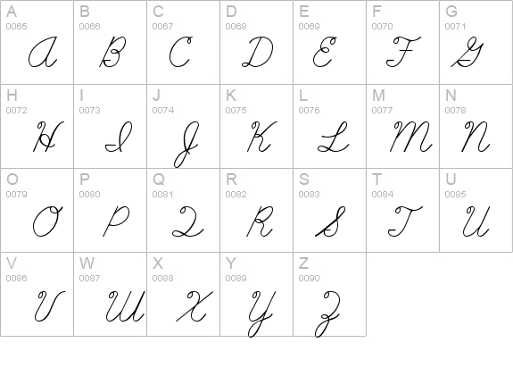 Abc cursiva fuente - Imagui