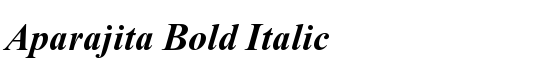 Aparajita Bold Italic - Download Thousands of Free Fonts at FontZone.net
