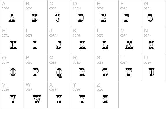 a_CalyxB&W details - Free Fonts at FontZone.net