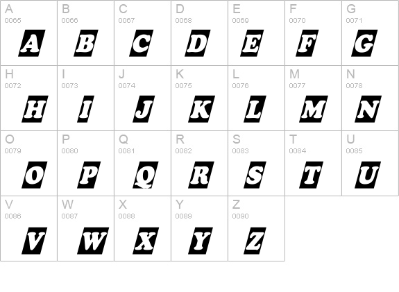 a_CooperBlackCmObl details - Free Fonts at FontZone.net