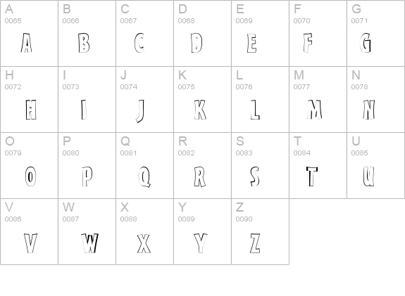 a_FrudgerOtl details - Free Fonts at FontZone.net