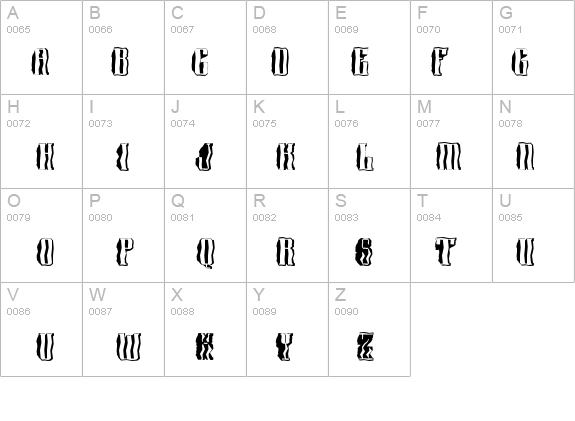 a_Harder3dBroken details - Free Fonts at FontZone.net