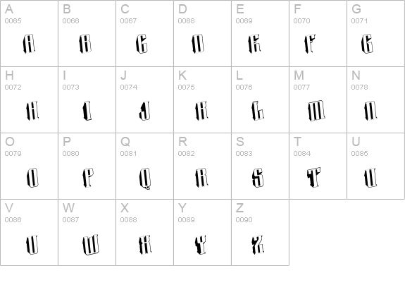 a_Harder3DLeftTwist details - Free Fonts at FontZone.net