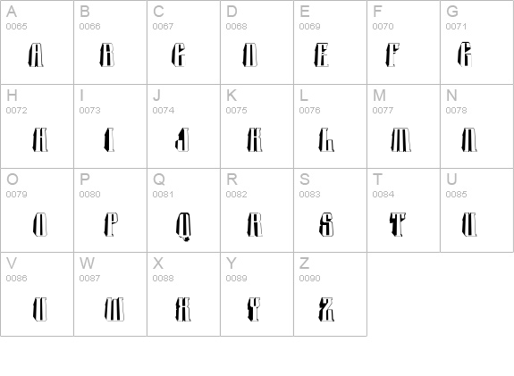 a_Harder3dTurnDown details - Free Fonts at FontZone.net