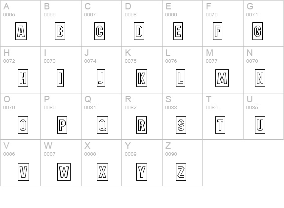 a_MeccanoCameoOutline details - Free Fonts at FontZone.net