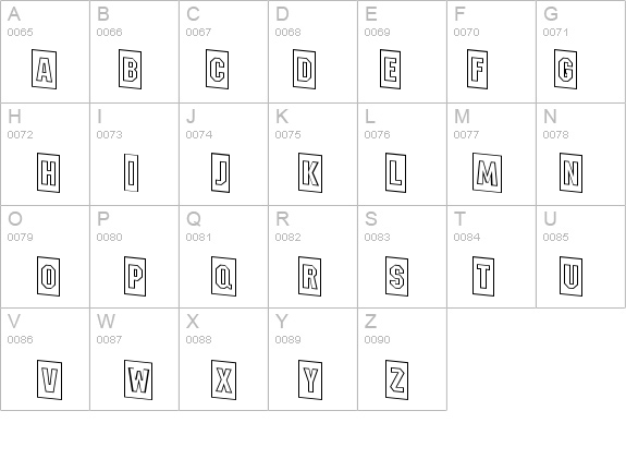 a_MeccanoCameoOutlineDown details - Free Fonts at FontZone.net