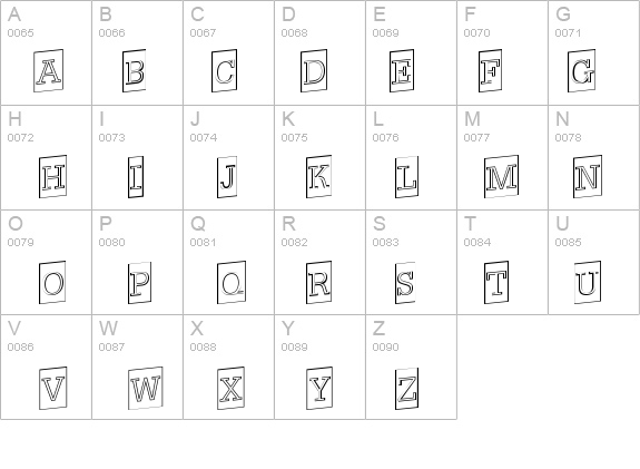 a_NoterCameoOutlineUp details - Free Fonts at FontZone.net