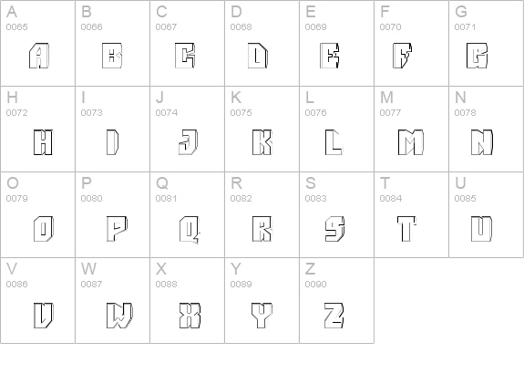 a_Simpler3DHollow details - Free Fonts at FontZone.net