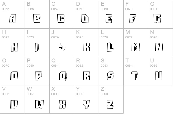 a_SimplerDistorted3D details - Free Fonts at FontZone.net