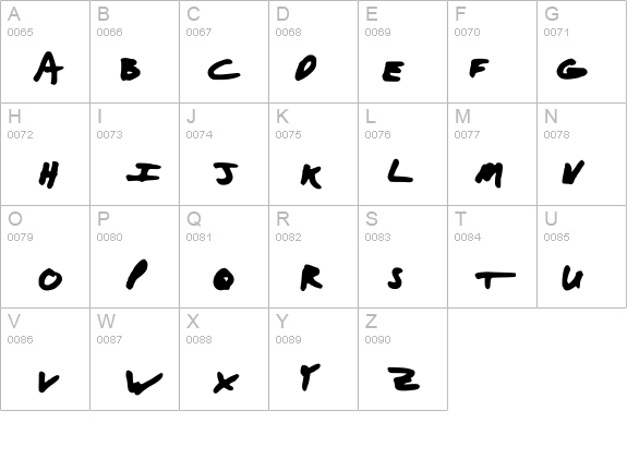 Aaron with a Marker details - Free Fonts at FontZone.net