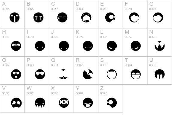 aaronfaces details - Free Fonts at FontZone.net