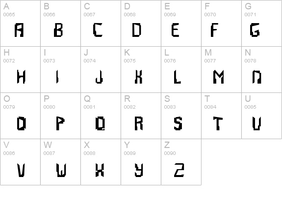 Abstrakt details - Free Fonts at FontZone.net