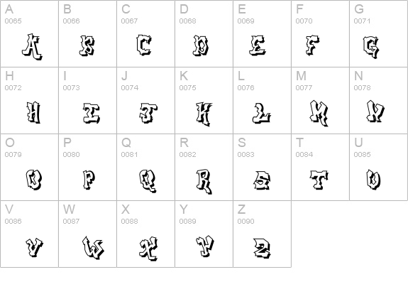 aerosol menace shadow details - Free Fonts at FontZone.net