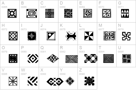 African Ornaments One details - Free Fonts at FontZone.net