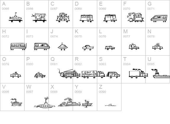 AleTransportLL details - Free Fonts at FontZone.net