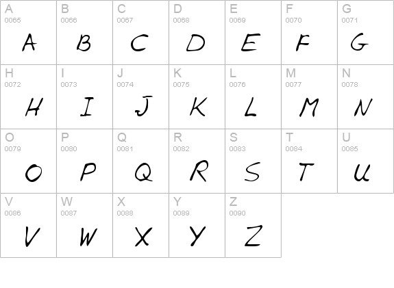 AlexsHand details - Free Fonts at FontZone.net