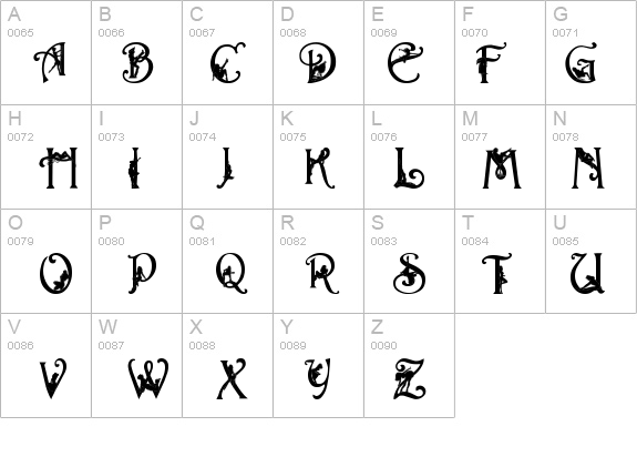 Alpha-Silouette  details - Free Fonts at FontZone.net