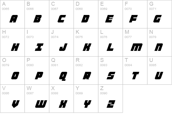 Alpha Taurus Expanded Italic details - Free Fonts at FontZone.net