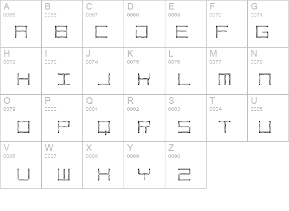 Amaya Technical Etching Regular details - Free Fonts at FontZone.net