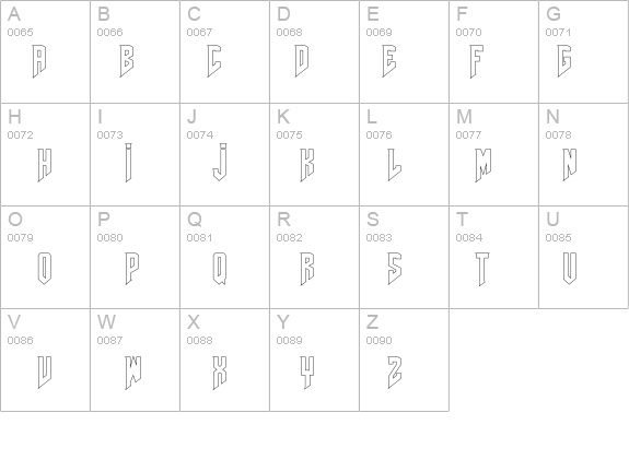 AmazDooMLeftOutline details - Free Fonts at FontZone.net