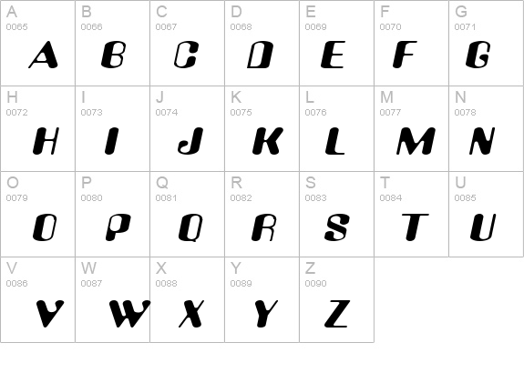 Amos Extended Italic details - Free Fonts at FontZone.net