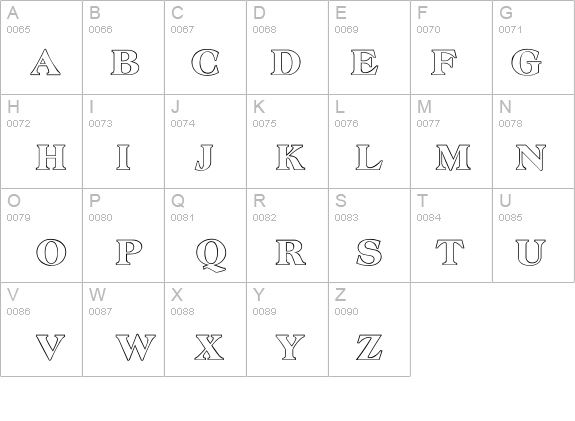 Amphion Outline details - Free Fonts at FontZone.net