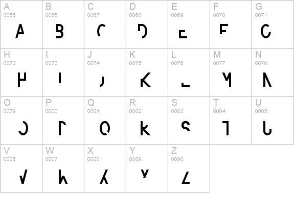 amputierte details - Free Fonts at FontZone.net