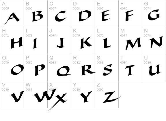 Ancient Regular details - Free Fonts at FontZone.net
