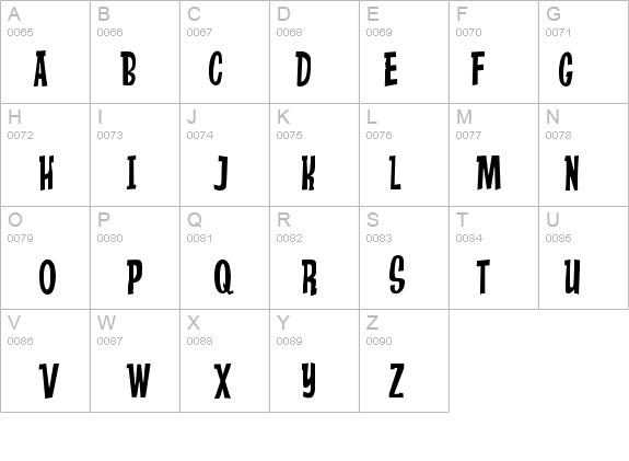 Anderson Stingray details - Free Fonts at FontZone.net