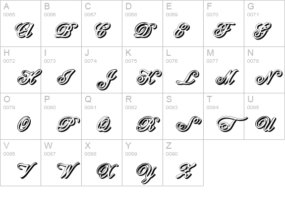 Anglia Script Shadow details - Free Fonts at FontZone.net