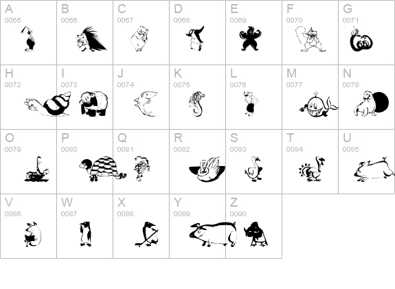 AnimalComedians details - Free Fonts at FontZone.net