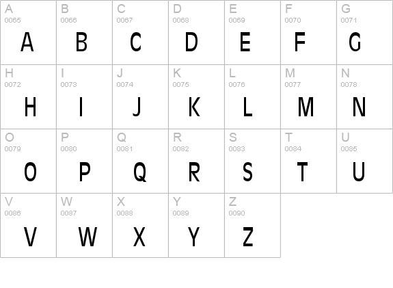 Antiqua 101-Condensed Normal details - Free Fonts at FontZone.net