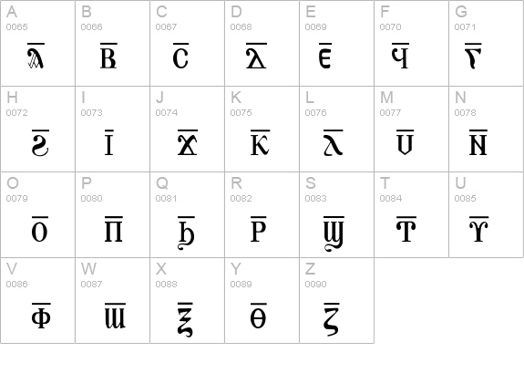 AntoniousOL OverLine Thin details - Free Fonts at FontZone.net