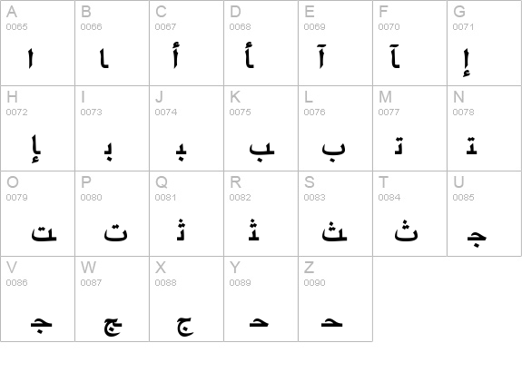 ArabicTwo Bold details - Free Fonts at FontZone.net