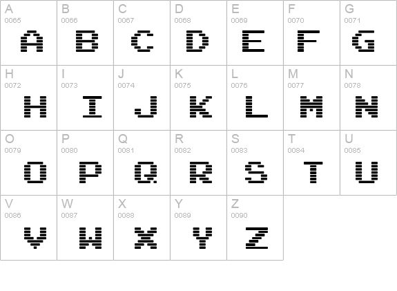 Arcade Interlaced details - Free Fonts at FontZone.net