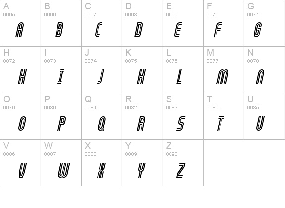 Arch-Condensed Italic details - Free Fonts at FontZone.net