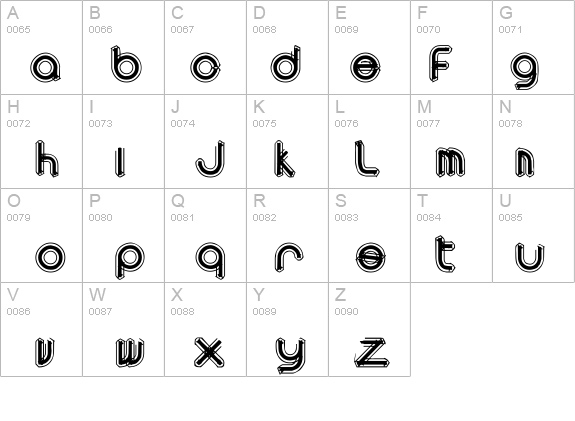 area OUTLINEe details - Free Fonts at FontZone.net