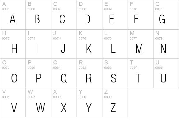 Arena Condensed Light details - Free Fonts at FontZone.net