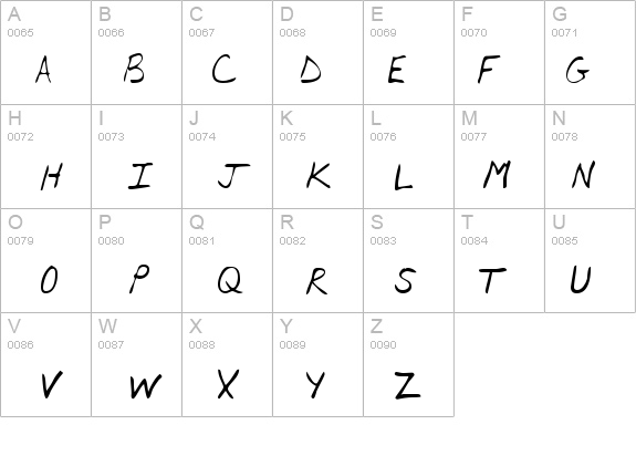 ArronsHand Regular details - Free Fonts at FontZone.net