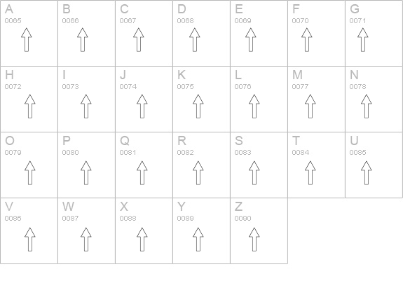 Arrows2 details - Free Fonts at FontZone.net