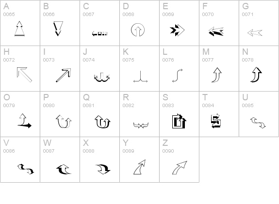 ARROWSOT-Normal details - Free Fonts at FontZone.net