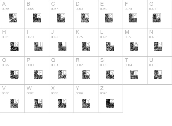 Art Nouveau Initials details - Free Fonts at FontZone.net