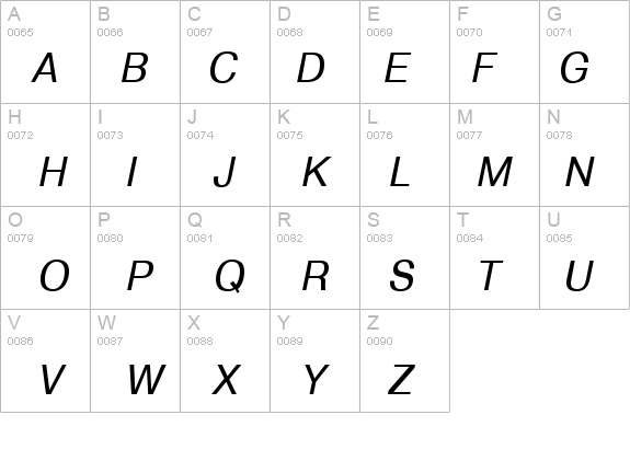 ArtsansC Italic details - Free Fonts at FontZone.net