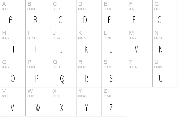Asenine Super Thin details - Free Fonts at FontZone.net
