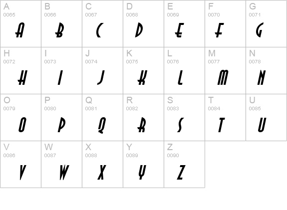 Asia Bold Italic details - Free Fonts at FontZone.net