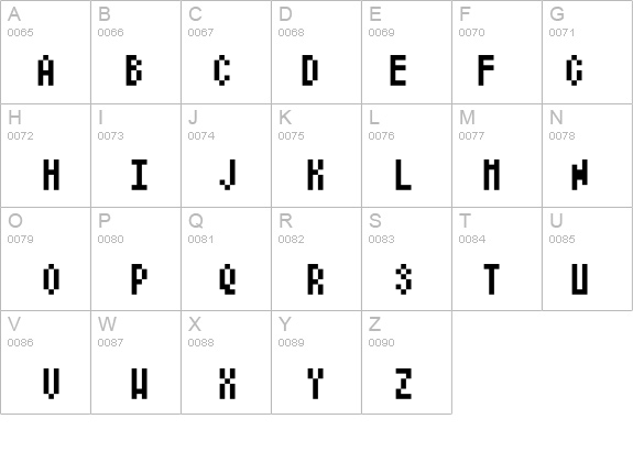 Atari Small details - Free Fonts at FontZone.net