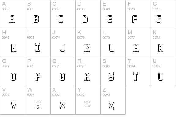 Ataxia Outline (BRK) details - Free Fonts at FontZone.net