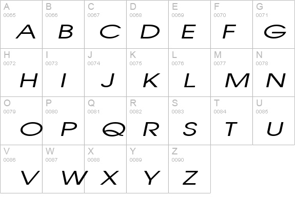 Atilla Extended Italic details - Free Fonts at FontZone.net