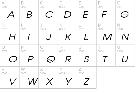 Atilla Wide Italic details - Free Fonts at FontZone.net